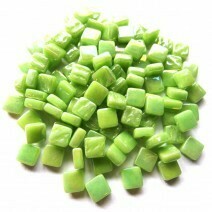 Glass tile, 8mm: Pearlised Mint Green