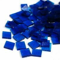 Stained Glass Squares: Clear Turquoise