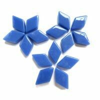 Glass shapes: Warm Blue Diamonds