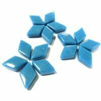 Glass shapes: Lake Blue Diamonds