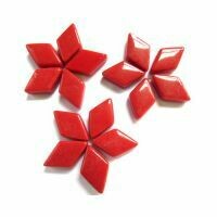 Glass shapes: Blood Red Diamonds