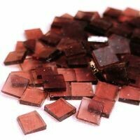 Stained Glass Squares: Clear Violet