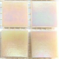 Glass tile, 20mm Nebula: Blush Pearl