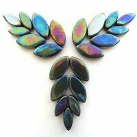 Glass Petals, Iridised black