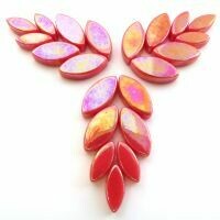 Glass Petals, Iridised Watermelon