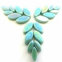 Glass Petals, Iridised Pale Teal
