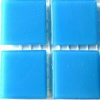 Glass tile, 20mm: Rich Turquoise Silk