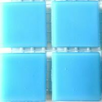 Glass tile, 20mm: Pale Turquoise Silk