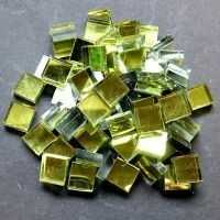 Mirror squares, Gold, 10mm