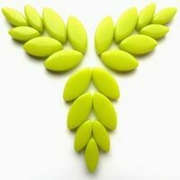 Glass Petals, Yellow Green