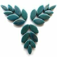 Glass Petals, Iridised deep teal