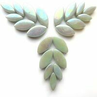 Glass Petals, Iridised Pale grey