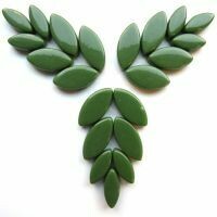 Glass Petals, Pine Green