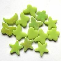 Glass Charms - Acid green