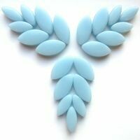 Glass Petals, Pale Aqua