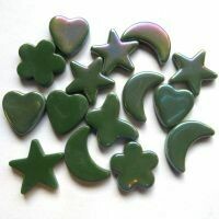 Glass Charms - Deep Green