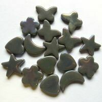 Glass Charms - Deep Grey