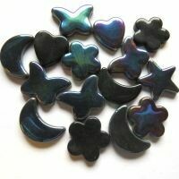 Glass Charms - Black