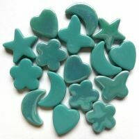 Glass Charms - Teal