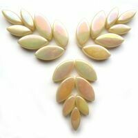 Glass Petals, iridised Alabaster