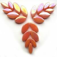 Glass Petals, iridised Apricot