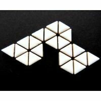Ceramic triangles: White