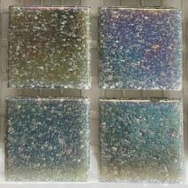 Glass tile, 20mm Nebula: Titanium