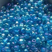 Seed beads, Aqua AB