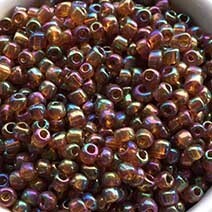 Seed beads, Dark Gold AB