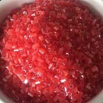 Red - hexagonal shape