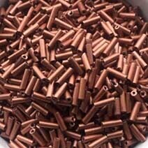 Electroplated metallic rosy brown