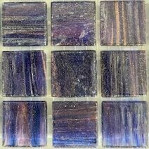 Glass tile, 20mm: Purple Star