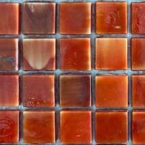 Glass tile, 15mm: Rich Tomato