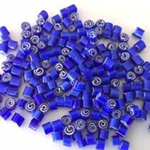 Millefiori by Effetre: 4/5 Blue spirals
