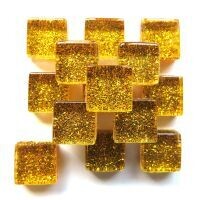 Glitter Glass: 10mm Mini Gold Glitter