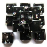 Glitter Glass: 10mm Mini Black Sequin