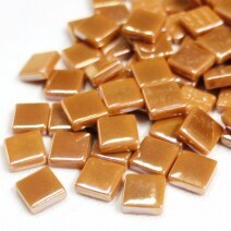 Glass tile, 12mm: Brown Sugar Iridised
