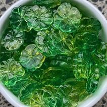 Emerald and light green flower beads