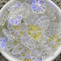 Clear AB flower beads