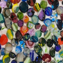Fused glass rounds and shapes Fused glass rounds and shapes