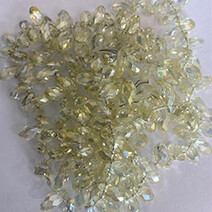 Citrine AB faceted teardrop