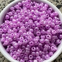 Seed beads, Pink