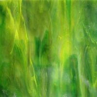 Glass: Green Yellow Swirl