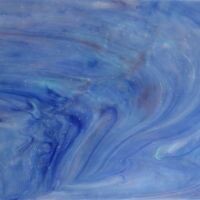 Stained Glass Sheet: Blue Violet Aqua Swirl