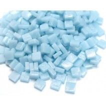 Glass tile, 8mm Standard: Aqua