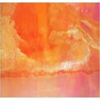 Stained Glass sheet: Coral Amber Pearlescent