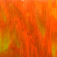Stained Glass Sheet: Flamingo Amber swirl