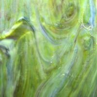 Stained Glass Sheet: Green Blue Yellow