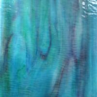 Stained Glass Sheet: Turquoise teal lilac