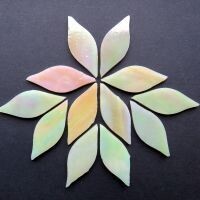 Stained Glass Petals: Vanilla Small (iridised)